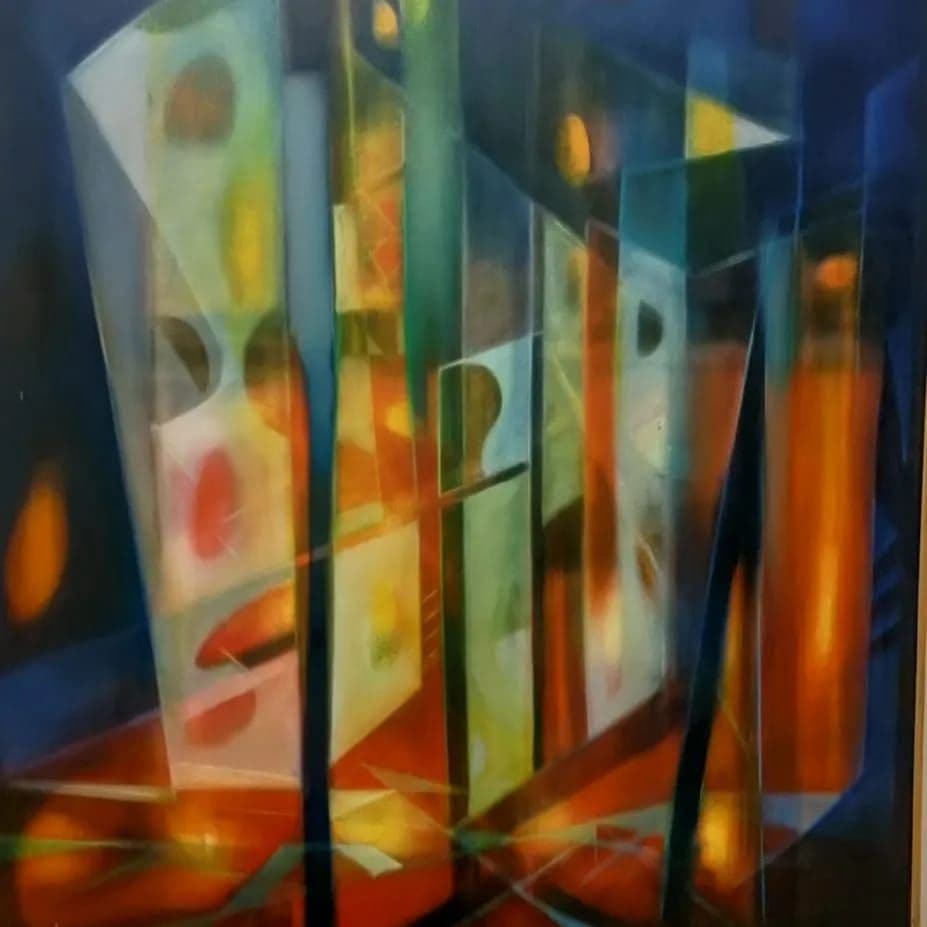 Blue-Orange Composition